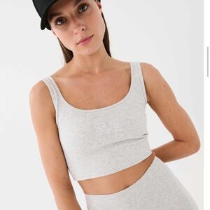 P.E Nation Light Gray Crop Top